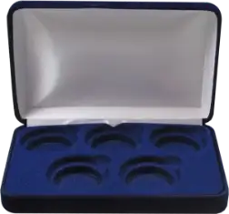 Velvet Coin Display Box - Holds 5L Capsules