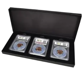 3 Slab Paperboard Certified Coin Gift Box