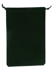 Velour Drawstring Pouch - 5x7.5 Green