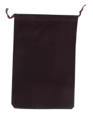 Velour Drawstring Pouch - 5x7.5 Maroon
