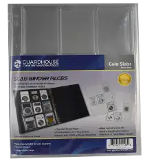 Certified Coin Slab Album Pages - 9 Slabs (PET Vac Form)