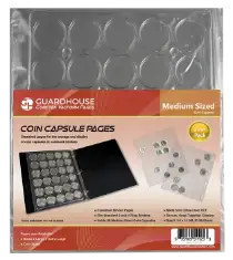 Coin Capsule Page - Medium (PET Vac Form)
