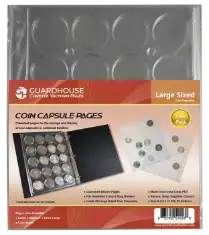 Coin Capsule Page - Large (PET Vac Form)