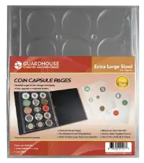 Coin Capsule Page - Extra Large (PET Vac Form)