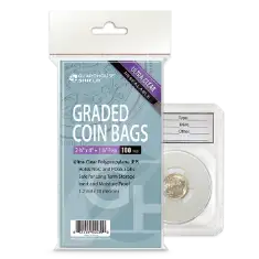Graded Coin Slab Protector Bag - Resealable (.03mm)