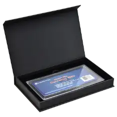 Magnetic Lid Display Box - Holds Guardhouse Modern Currency Slab - Black