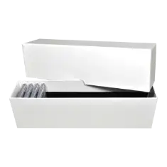 NGC and PCGS Slab Storage Box - Holds 20 Certified Coins (White)