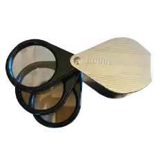 Triple Folding Magnifier - 4x, 8x, 12x