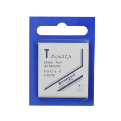 25x27mm Showgard Mounts - Pre-cut Singles (Black)