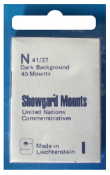 41x27mm Showgard Mounts - Pre-cut Singles (Black)