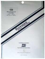 Showgard Showgard Mounts - 264mm Strips (Black) - 188x264mm