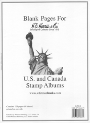 Harris Blank Pages For Supplements (US and Canada Stamp Albums)