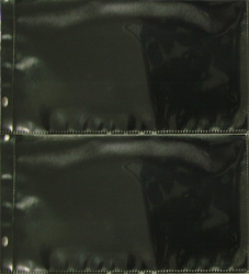 Two Pocket U.S. Cover Album Page, Horizontal - 12 pack