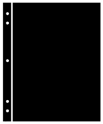 Supersafe Stocksheets 1 Row 263mm, Black