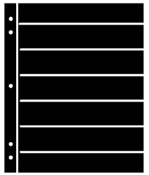 Supersafe Stocksheets 7 Rows 33mm, Black