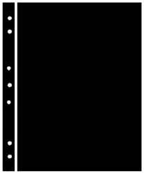 Hagner Stock Sheets 1 Row Black One Sided
