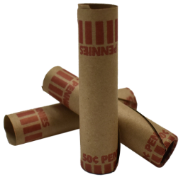 Preformed Tube Coin Wrappers - Cent