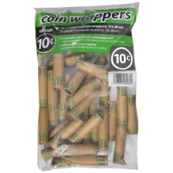 36 Dime Preformed Coin Wrappers
