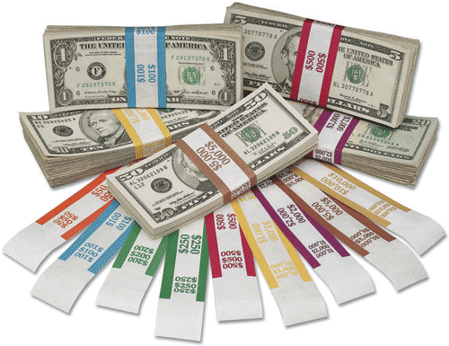 Currency Straps $100 - Blue