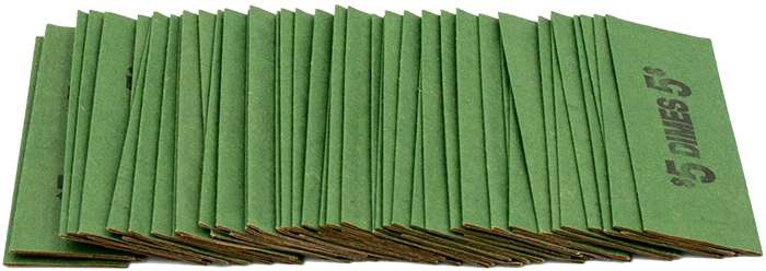 Flat Dime Coin Wrappers