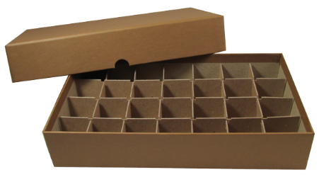 Half-Dollar Tube Box - Holds 28 Tubes