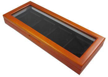 Wood Glass-Top Display Slab Box - 4 Slab Universal