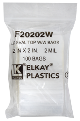 Zip Lock Bag - Write On - 2x2 (2 Mil)