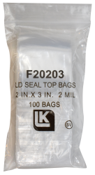 Zip Lock Bag - 2x3 (2 Mil)