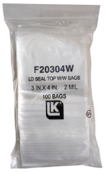 Zip Lock Bag - Write On - 2x3 (2 Mil)