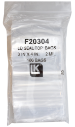 Zip Lock Bag - 3x4 (2 Mil)