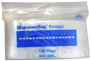 Zip Lock Bag - 3x5 (2 Mil)