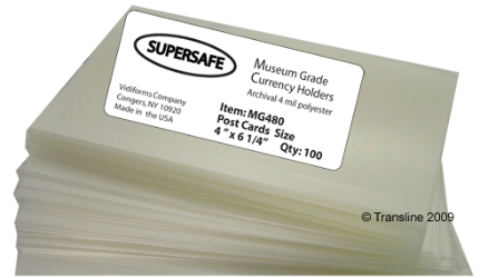Museum Grade Post Card Holders
