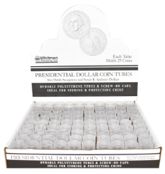 Round Coin Tube-Presidential, 100/box
