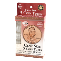 5 Round Coin Tube - Cent