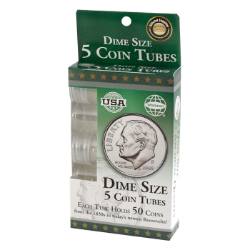 5 Round Coin Tube - Dime