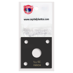 Capital Plastics 144 Coin Holder - 1/20 OZ. PANDA (Black)