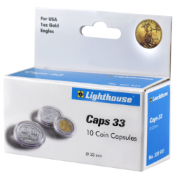 33mm - Coin Capsules (pack of 10)