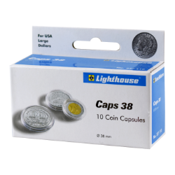 38mm - Coin Capsules (Pack of 10)
