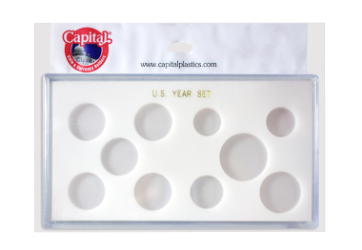 U.S. Year Set (Sacagawea $, Half, Quarters 5, Dime, Nickel, Cent) White