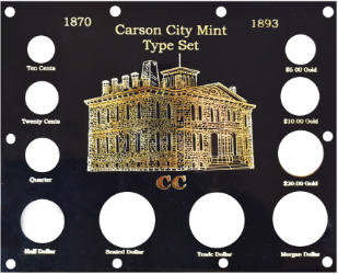 U.S. Carson City Mint Type Set 1870-1893