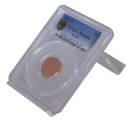 Single Slab Certified Coin Easel Display
