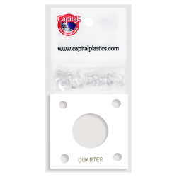 Capital Plastics 144 Coin Holder - Quarter