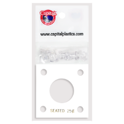 Capital Plastics 144 Coin Holder - Seated Liberty Quarter