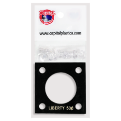 Capital Plastics 144 Coin Holder - Liberty Half Dollar
