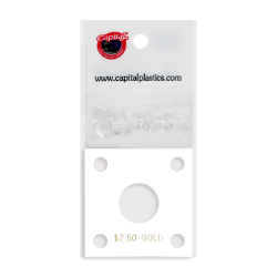 Capital Plastics 144 Coin Holder - $2.50 Gold