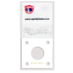 Capital Plastics 144 Coin Holder - $5 Gold (22.5mm/1839-1840)