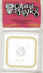 Capital Plastics VPX Coin Holder - Dollar 3 Gold