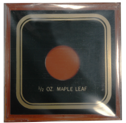 Capital Plastics VPX Coin Holder - 1/2 oz. Maple