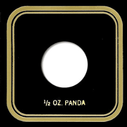 Capital Plastics VPX Coin Holder - 1/2 oz. Panda