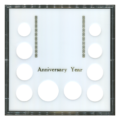 Anniversary (Small $, .50, 5 Quarters, .10, .05, .01)